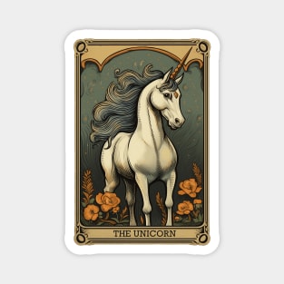 Unicorn Tarot Card Vintage Artwork Magnet