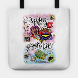 Happy Mother's Day Art with the BEST hand drawn, symbolic, out of this world Mothers Day Design EVER. Tote