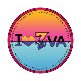 I Love 7 City VA Sunset T-Shirt