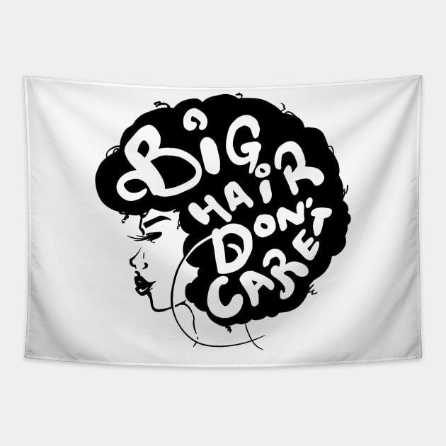 Big Hair, Don't Care Tapestry by PuffsNStuff