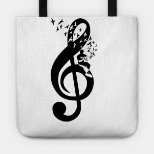 Treble Clef - Acoustic guitar Tote