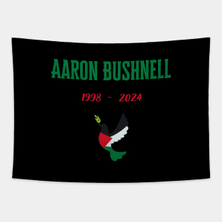 Aaron Bushnell, free palestine, us army Tapestry