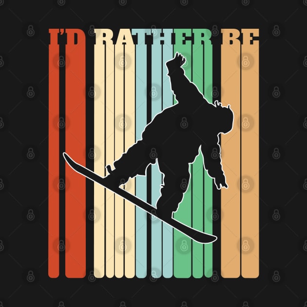 Snowboarder - Id Rather Be Snowboarding by Kudostees