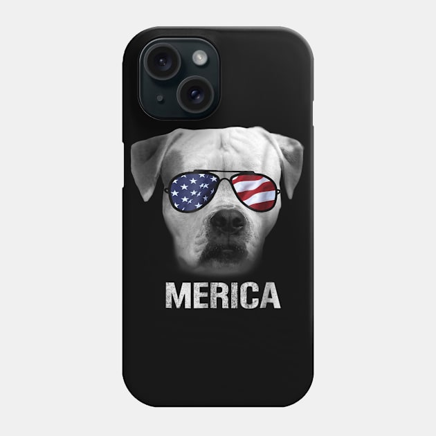 American Bulldog Merica t-shirt - Patriot Patriotic Phone Case by timski