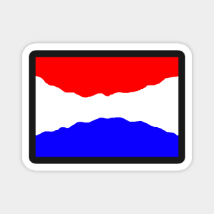 Curving Dutch flag Magnet