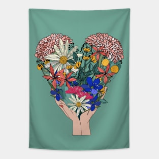 Flowers Make Love Last Tapestry