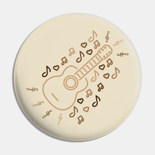 Musical Guitar Pin