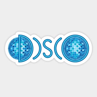Get Down Boogie Disco Ball Sticker - U.S. Custom Stickers