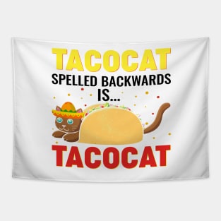 Tacocat spelled back wards is Tacocat Tapestry