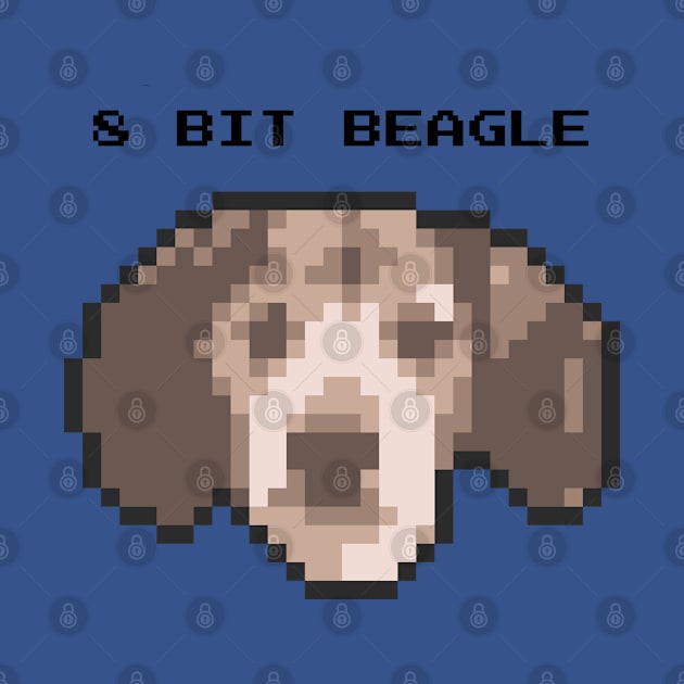 8 Bit Beagle - Retro Pixel Art dog by Wee Gem Tees