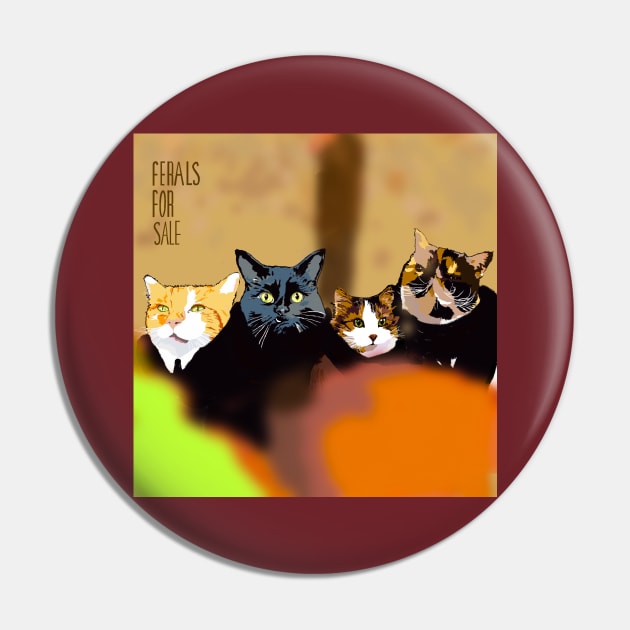 The Feral Cat Album Cover Pin by TAP4242