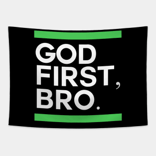 God First Bro Christian Apparel Christ Jesus Gift Tapestry