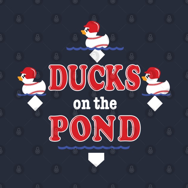 Duck's On the Pond Cute Baseball Softball Funny Saying by TeeCreations