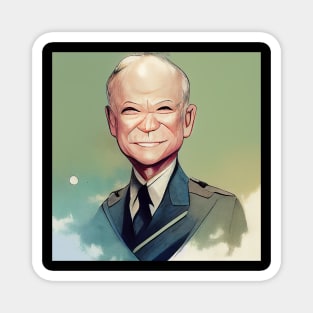 Dwight D. Eisenhower | President of the United States | Anime style Magnet