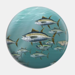 School of Tuna Pin