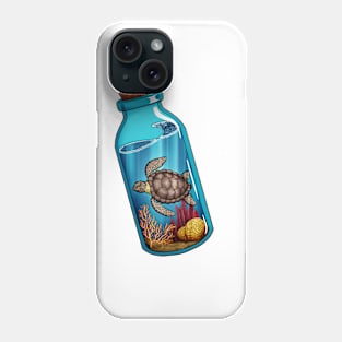 Sea Turtle Bottle Phone Case