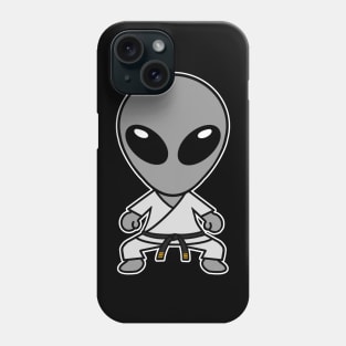 Karate Gray Space Alien Phone Case