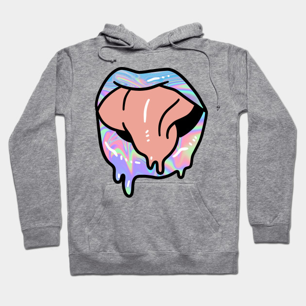 Rainbow Paint Drip Lips Lips Hoodie Teepublic