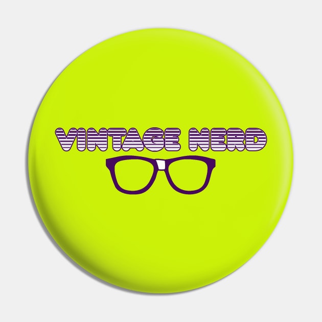 Retro Vintage Nerd Pin by Blitzed Entertainment