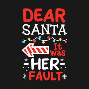 Christmas Dear Santa Couples T-Shirt