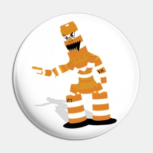 Traffic Barrel Monster (with shadow) Pin