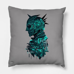 Cyberpunk motherboard cpu Pillow