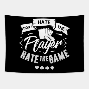 Funny Poker Player Blackjack Casino Gift Idea Tapestry