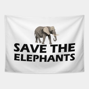 Elephant - Save the elephants Tapestry