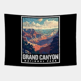 grand canyon rafting (grunge) Tapestry