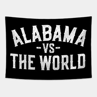 Represent Your Alabama Roots with our 'Alabama vs The World' Design Tapestry