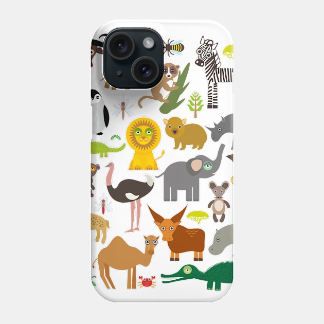 animals of Africa Phone Case by EkaterinaP