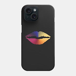 Lips Angle Gradient (Black) Phone Case