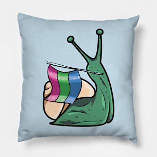 Pride Snail - Polysexual Pillow