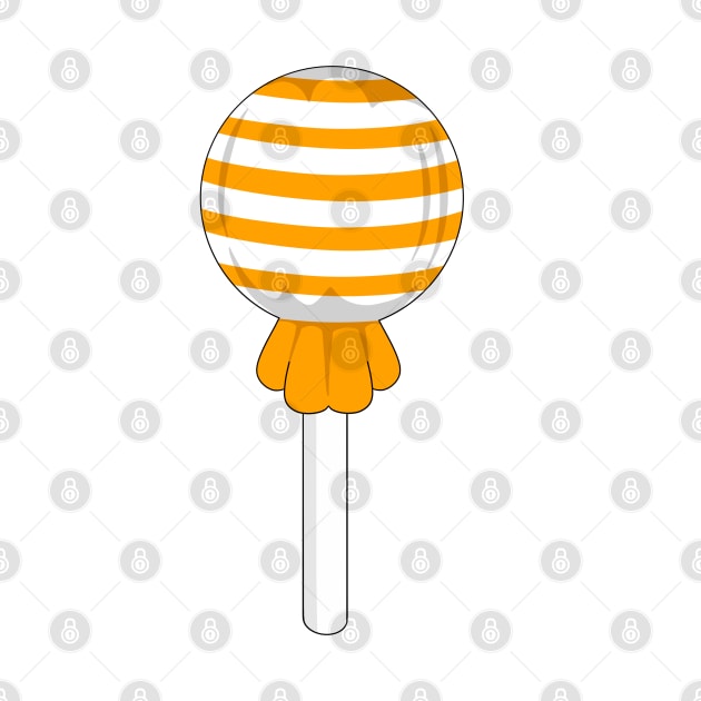 Orange stripe lollipop by MickeyEdwards