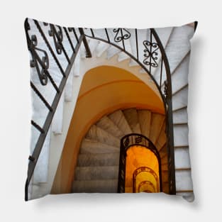 Spiral Marble Staircase Pillow