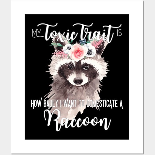 Trash Panda Art Print Raccoon Wall Art Animal Artwork