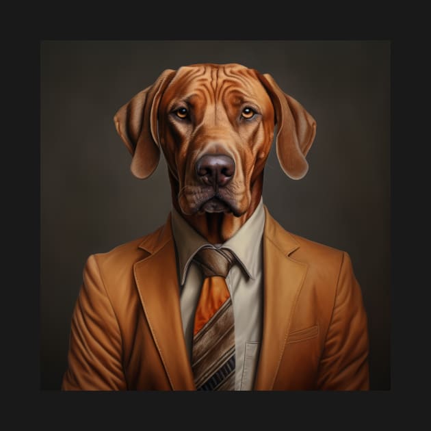 Rhodesian Ridgeback Dog in Suit by Merchgard