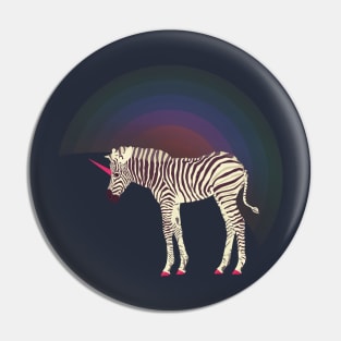 Magic Unicorn Zebra Pin