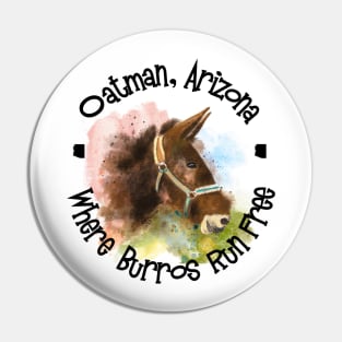 Oatman, Arizona, Where Burros Run Free Pin