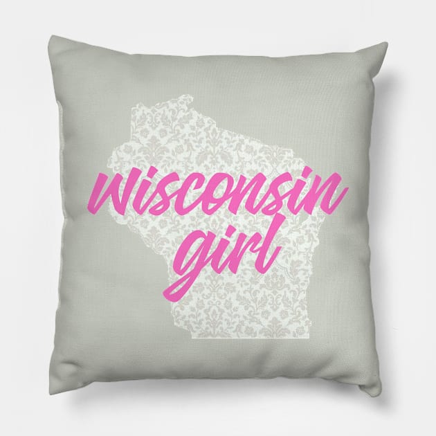 Wisconsin Girl Pillow by Dale Preston Design