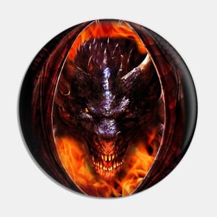 Black Dragon - Face to Face Pin