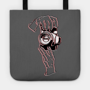 photographer reporter paparazzi photojournalist lensman shutterbug media press Tote