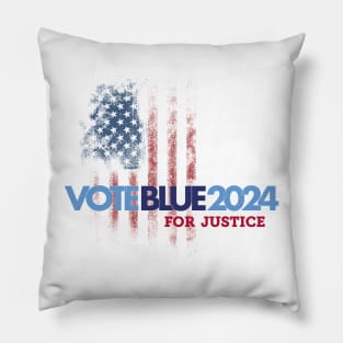 Vote Blue 2024 For Justice Pillow