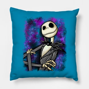 jack the skeleton Pillow