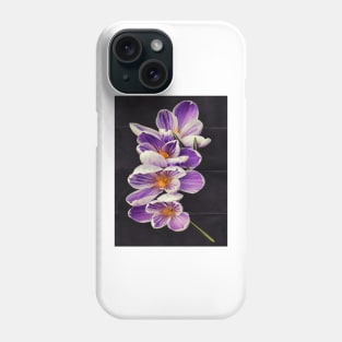 Stripey Crocuses Phone Case