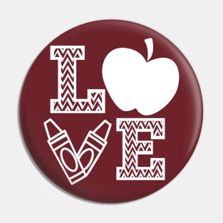 Love Teachers Pin