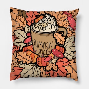 Pumpkin spice latte Pillow