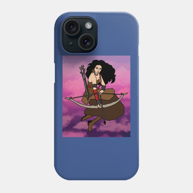 Archery With A Bow And Arrow Phone Case by flofin