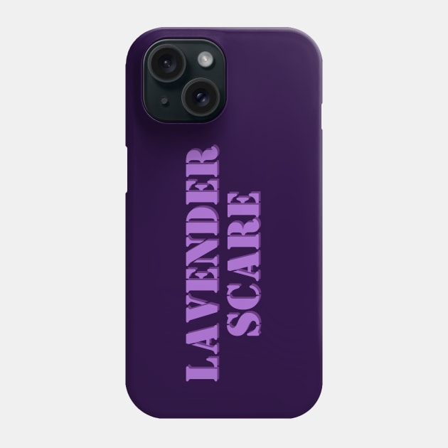 Lavender Scare (Stencil Look) Phone Case by TJWDraws