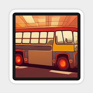 Bus driver | Comics Style Magnet